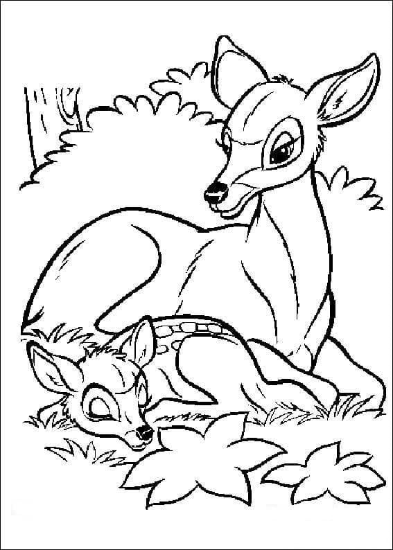 Top 30 Printable Bambi Coloring Pages