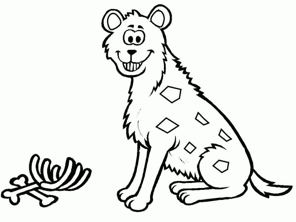 Top 36 Printable Hyena Coloring Pages