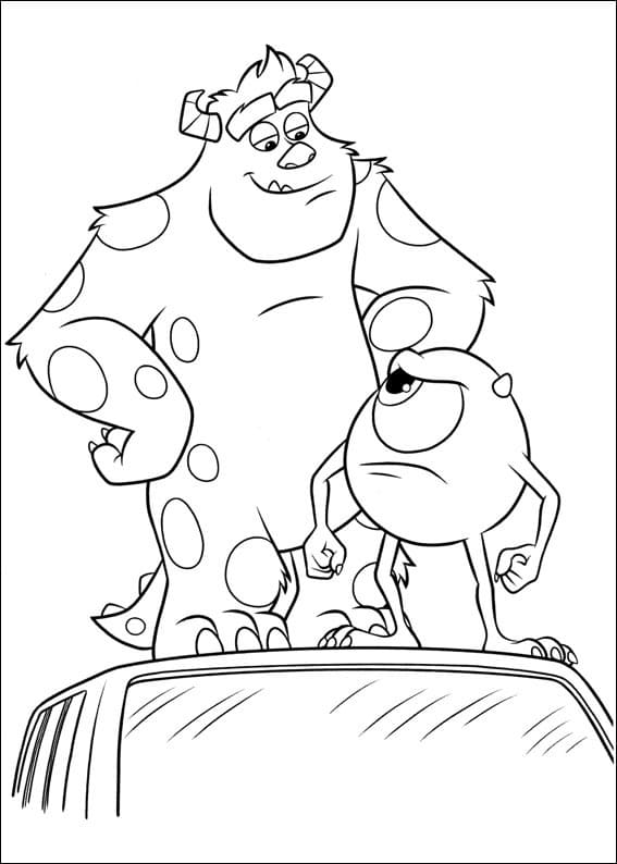 Top 48 Printable Monsters University Coloring Pages