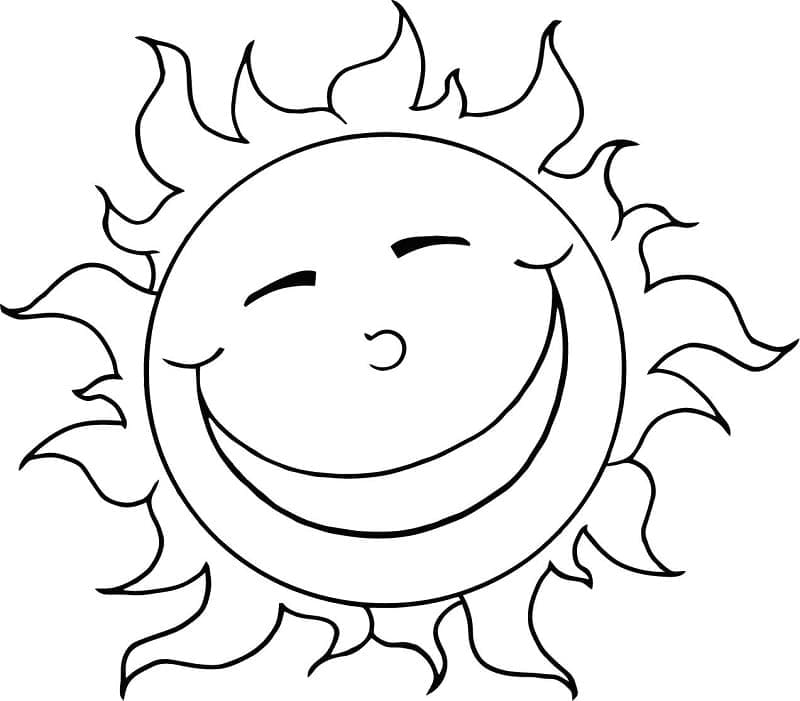 Top 30 Printable Sun Coloring Pages