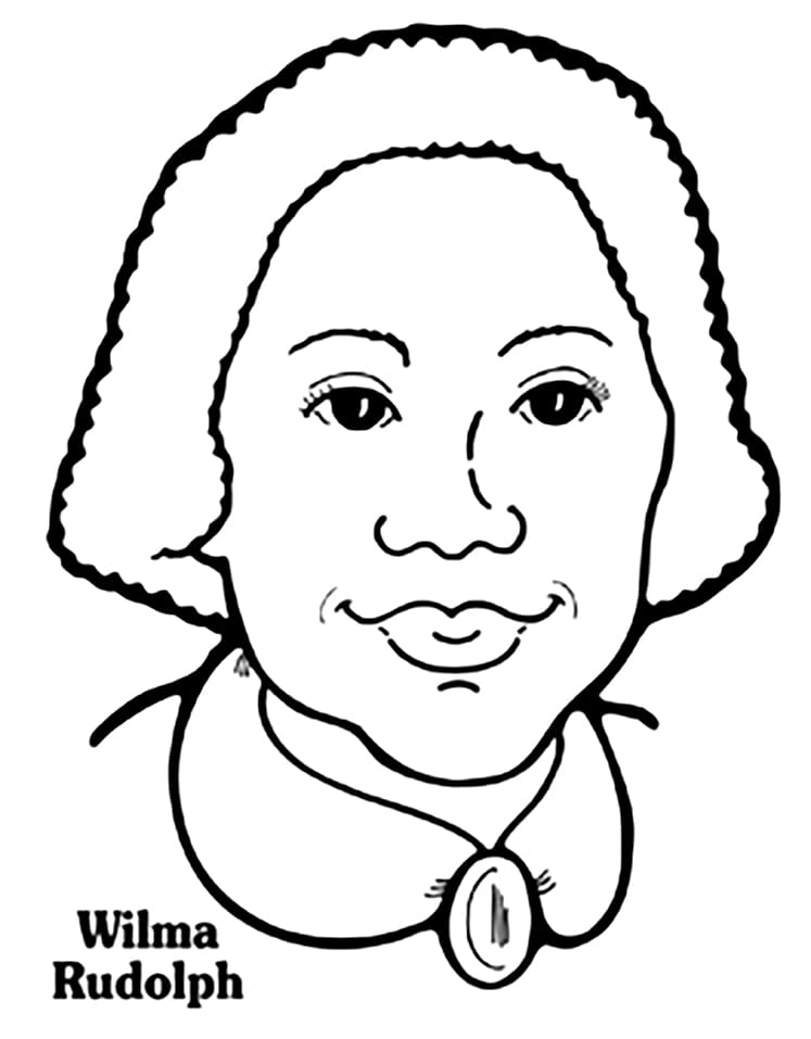 Top 04 Printable Wilma Rudolph Coloring Pages