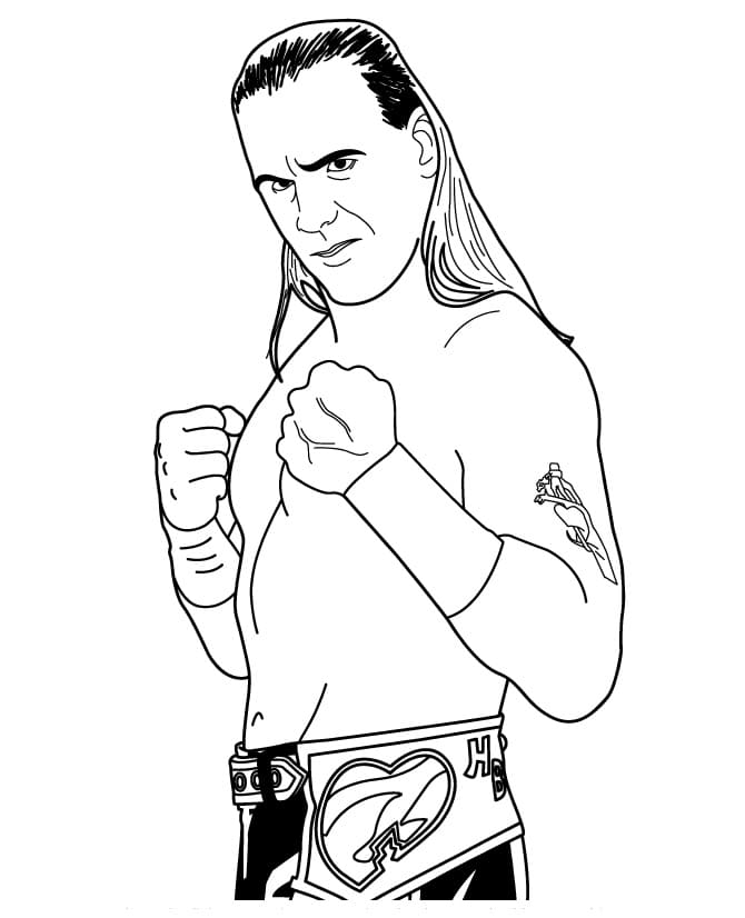 Top 05 Printable Shawn Michaels Coloring Pages