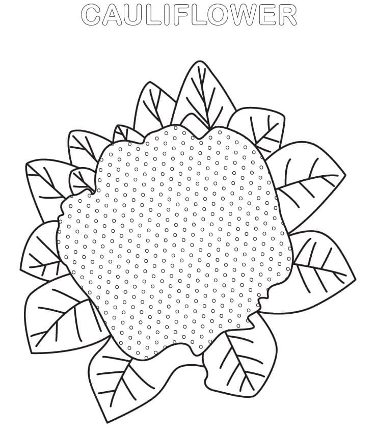 Top 24 Printable Cauliflower Coloring Pages