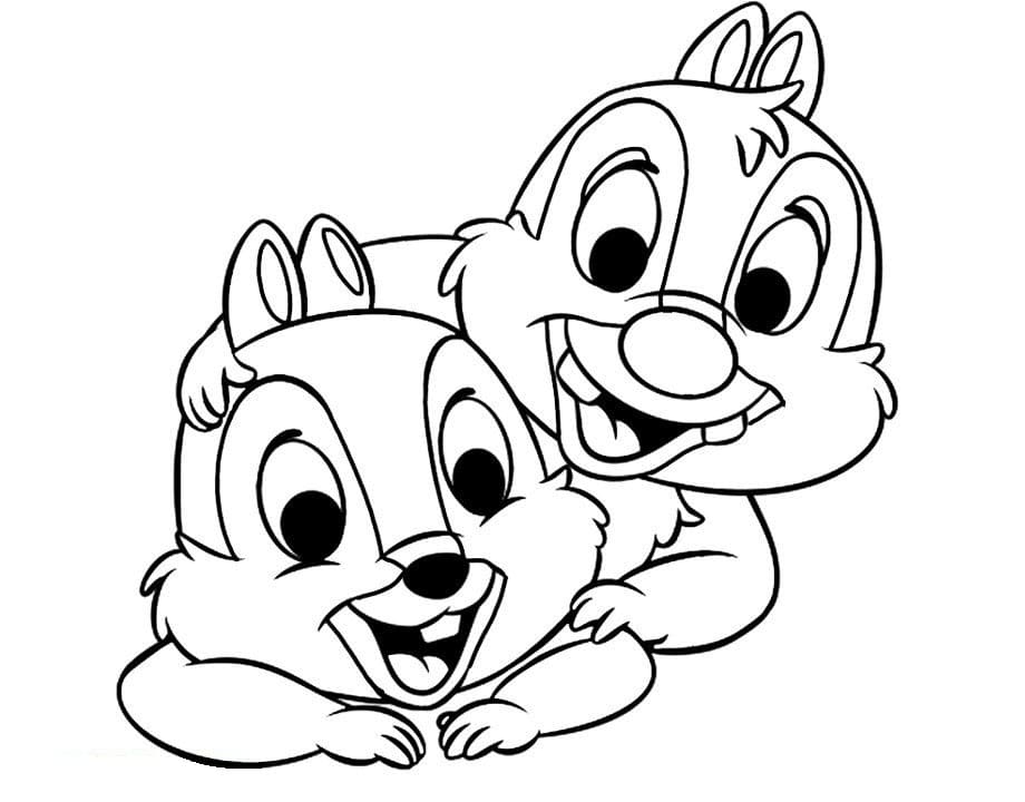 Top 24 Printable Chip and Dale Coloring Pages