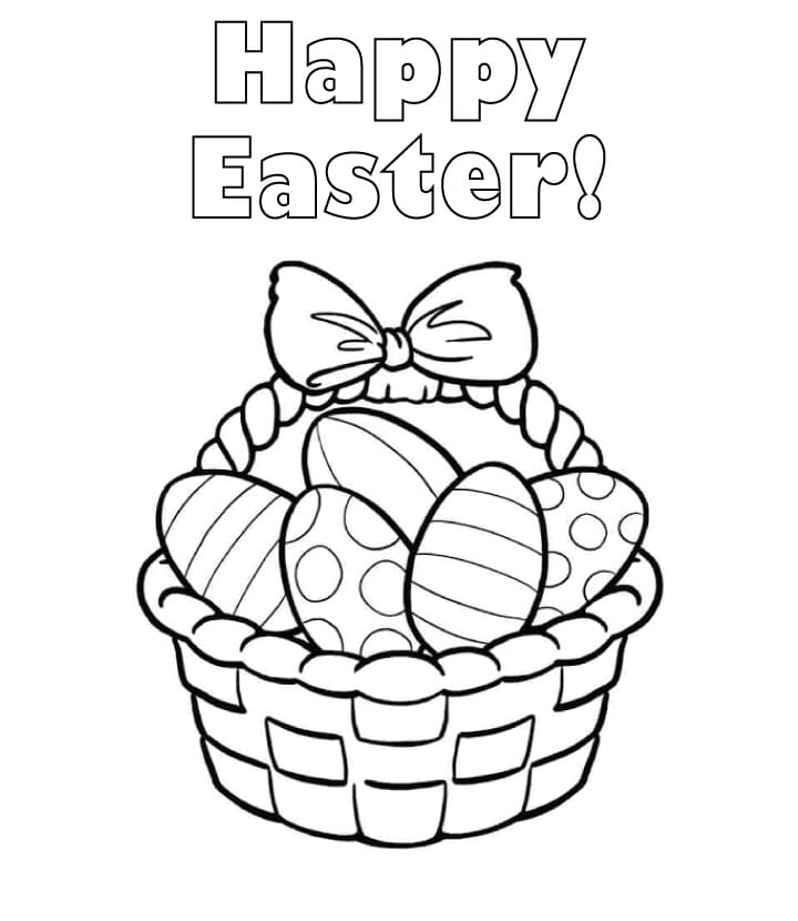 Top 64 Printable Easter Basket Coloring Pages