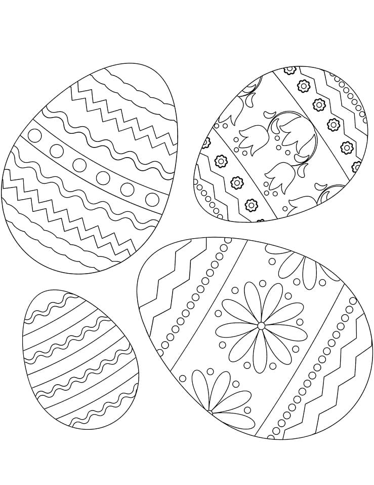 Top 40 Printable Easter Egg Coloring Pages