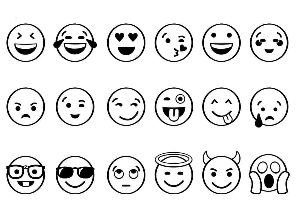 Top 53 Printable Emoji Coloring Pages