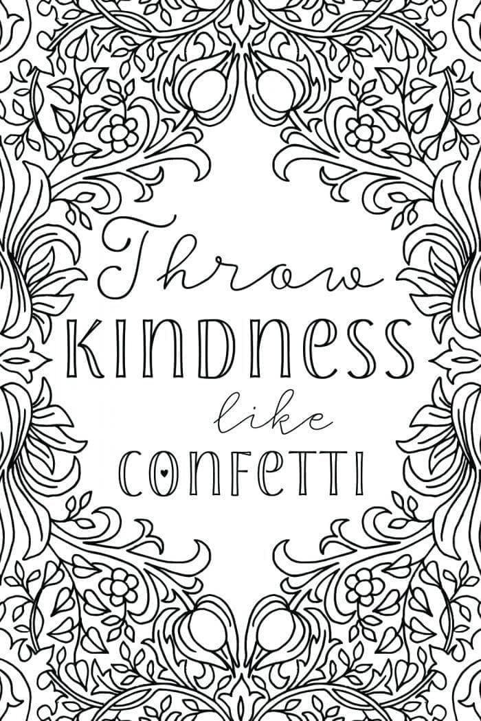 Top 38 Printable Kindness Coloring Pages