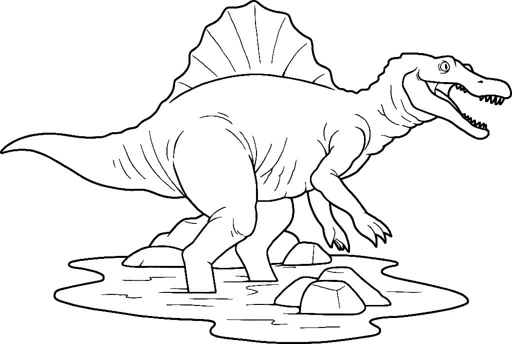 Top 28 Printable Spinosaurus Coloring Pages