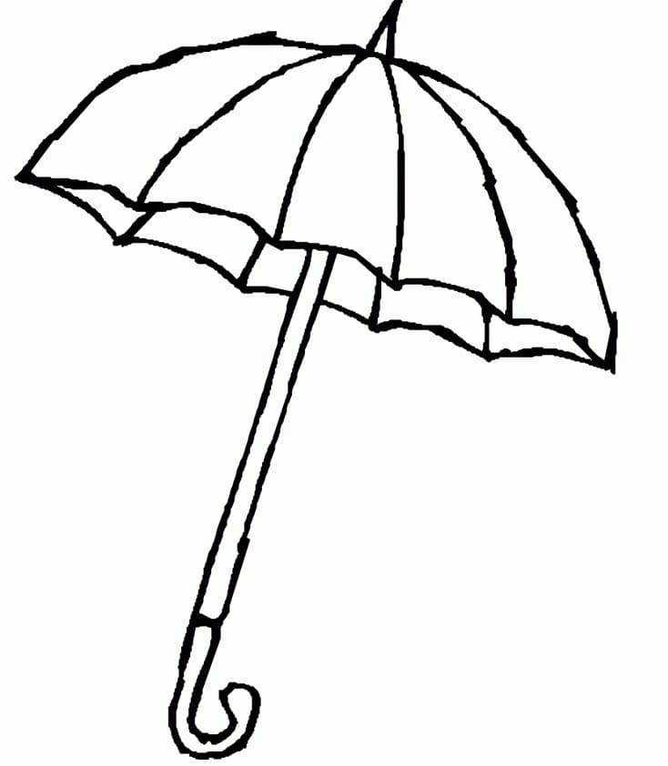 Top 20 Printable Umbrella Coloring Pages