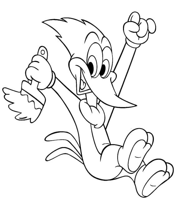 Top 28 Printable Woody Woodpecker Coloring Pages