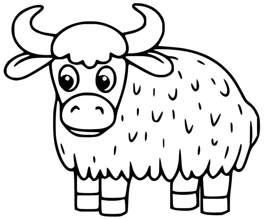 Top 40 Printable Yak Coloring Pages