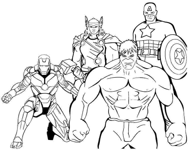 Top 72 Printable Avengers Coloring Pages