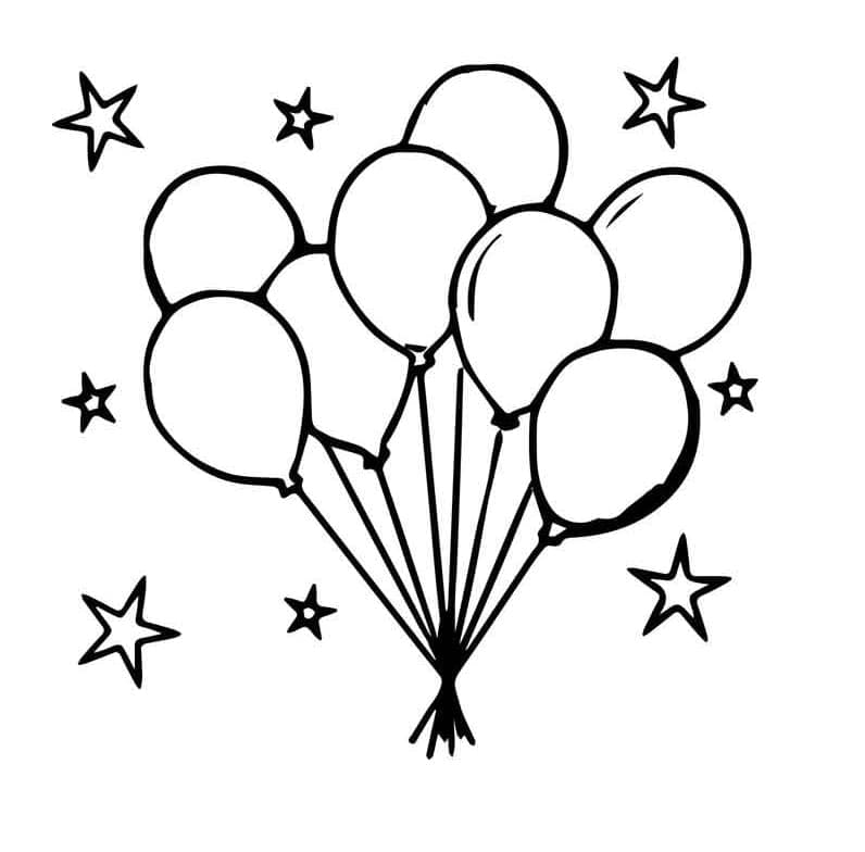 Top 40 Printable Balloon Coloring Pages