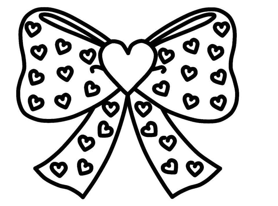 Top 28 Printable Bow Coloring Pages