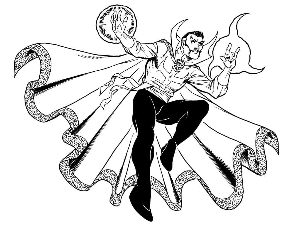 Top 32 Printable Doctor Strange Coloring Pages