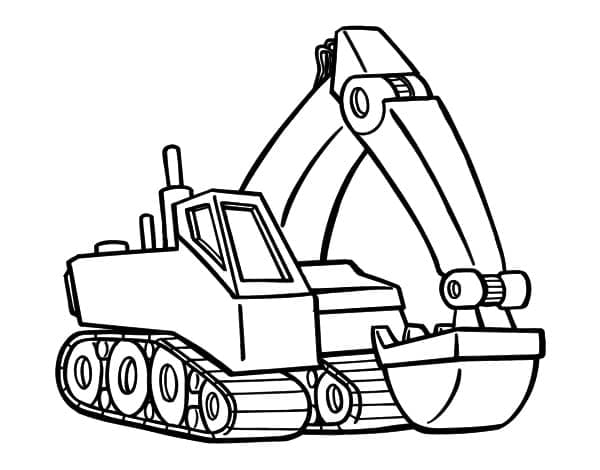 Top 20 Printable Excavator Coloring Pages