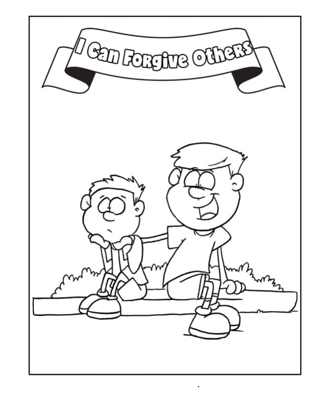 Top 28 Printable Forgiveness Coloring Pages
