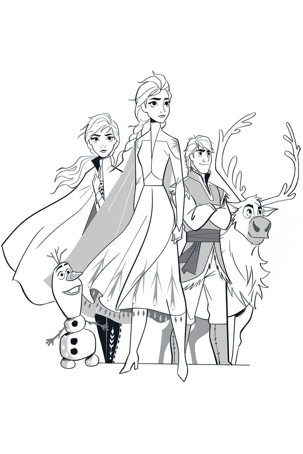 Top 50 Printable Frozen 2 Coloring Pages