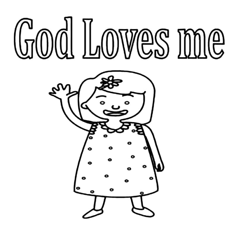 Top 20 Printable God Loves Me Coloring Pages