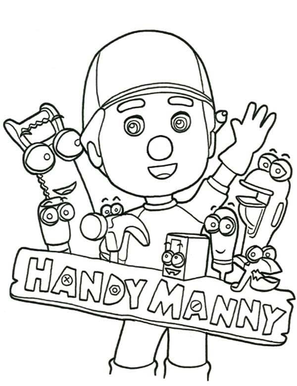 Top 40 Printable Handy Manny Coloring Pages