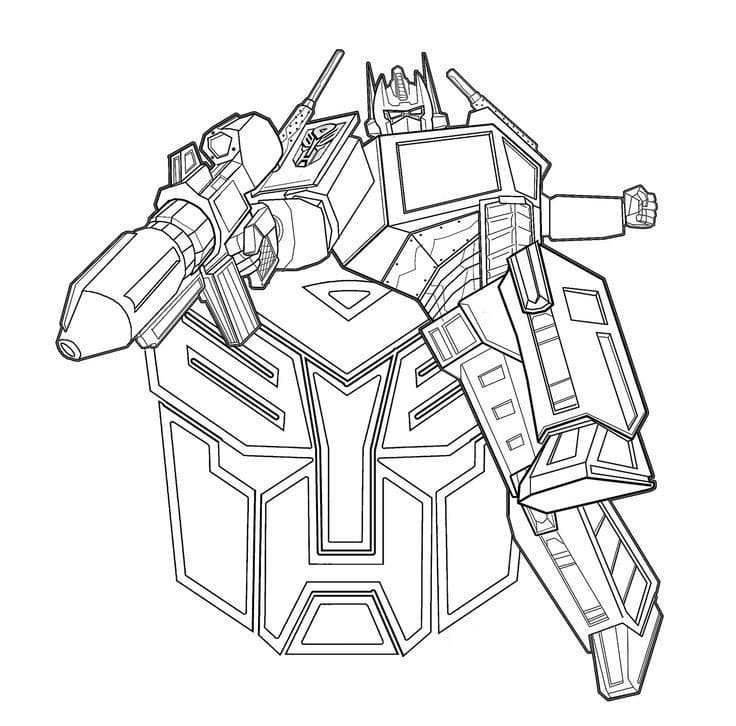 Top 53 Printable Optimus Coloring Pages