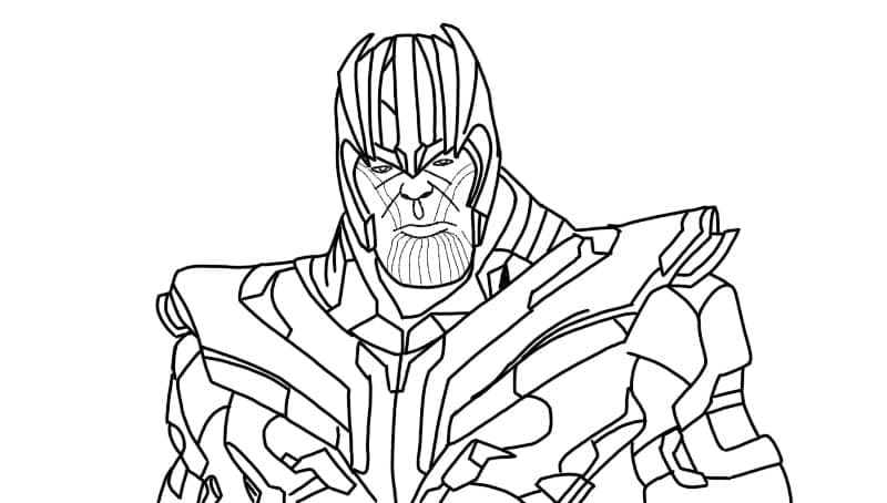 Top 20 Printable Thanos Coloring Pages