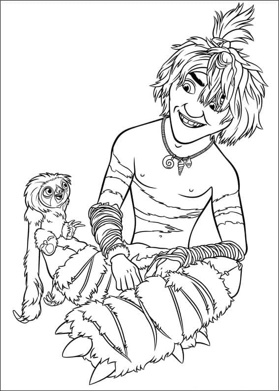 Top 28 Printable The Croods Coloring Pages