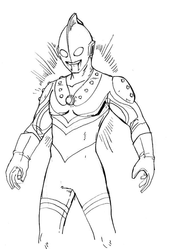 Top 36 Printable Ultraman Coloring Pages
