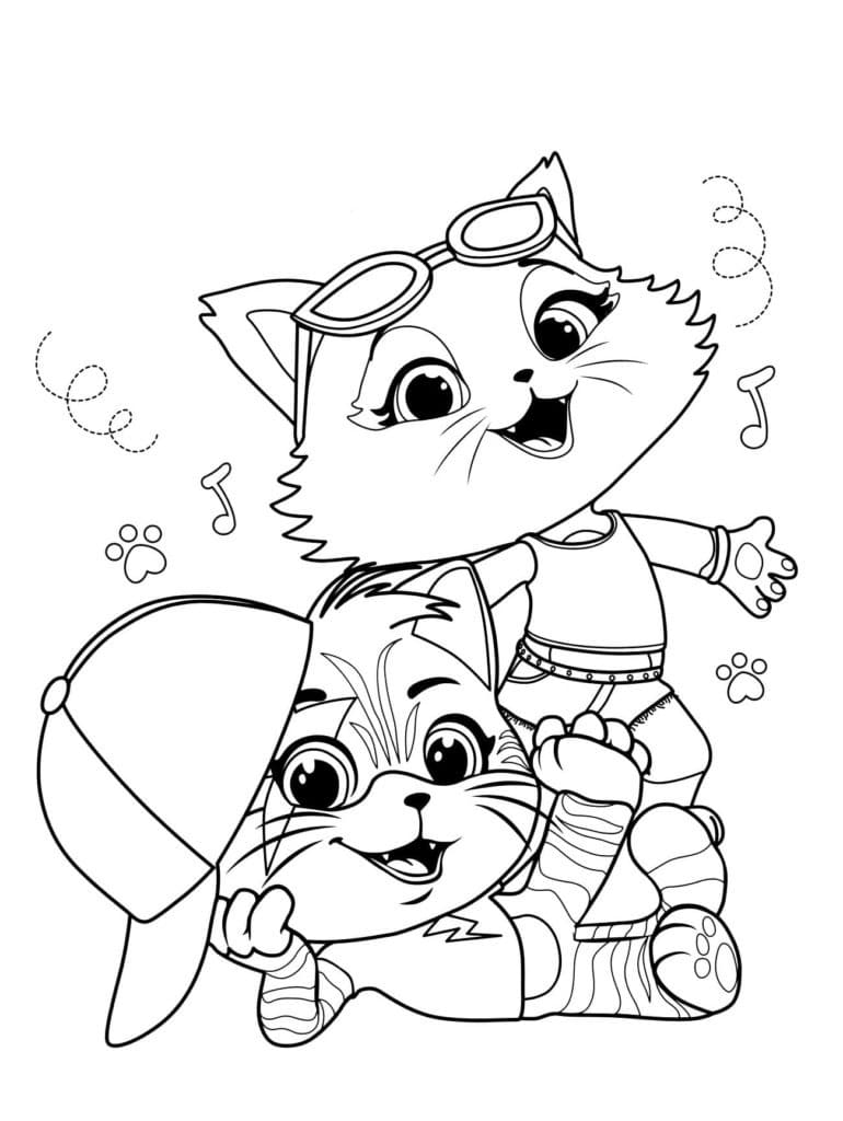 Top 23 Printable 44 Cats Coloring Pages