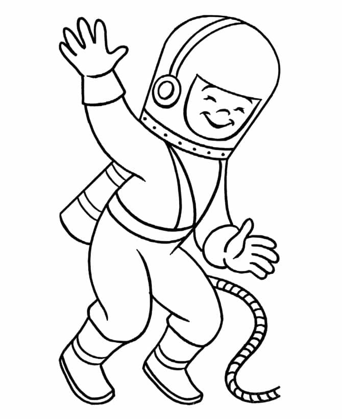 Top 56 Printable Astronaut Coloring Pages
