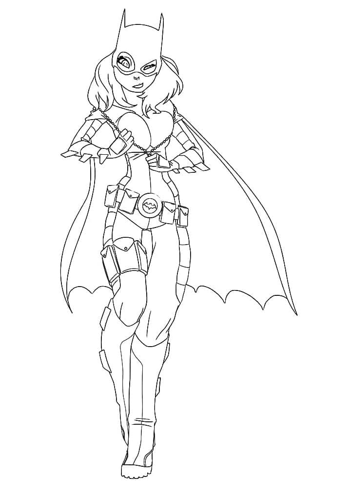 Top 32 Printable Batgirl Coloring Pages