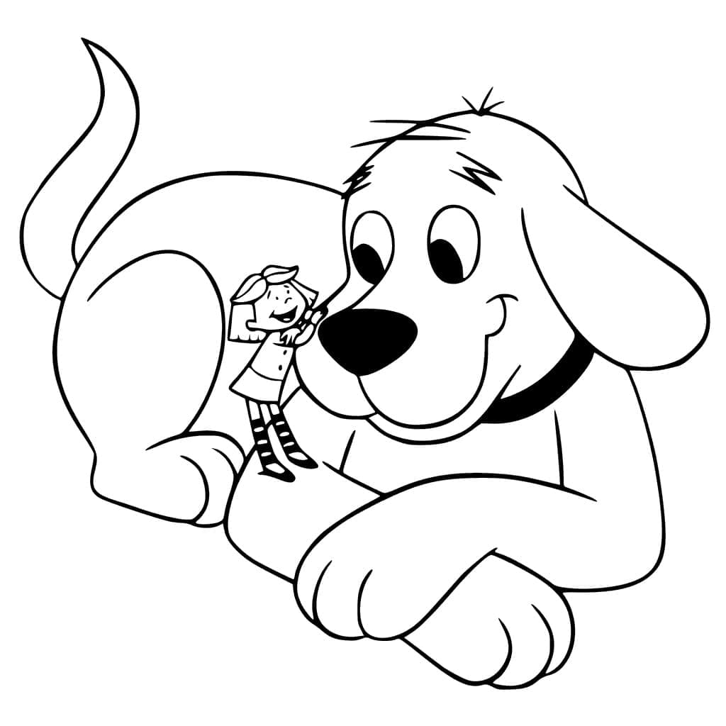 Top 50 Printable Clifford Coloring Pages