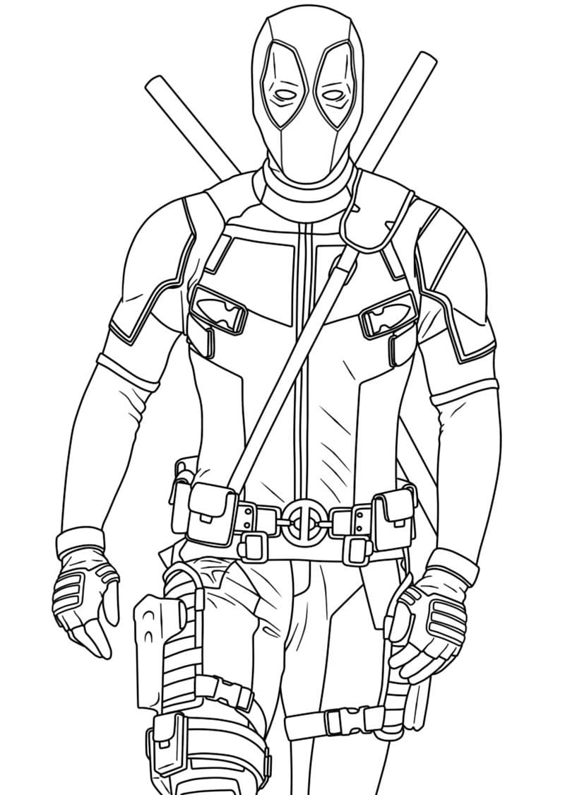 Top 64 Printable Deadpool Coloring Pages