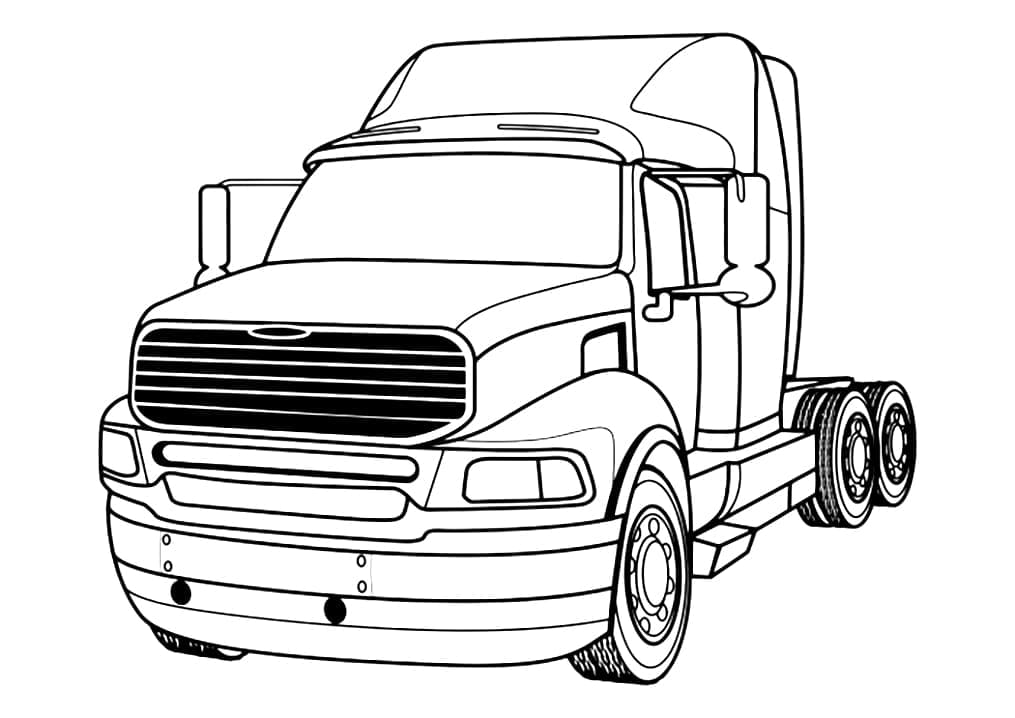 Top 20 Printable Freightliner Coloring Pages