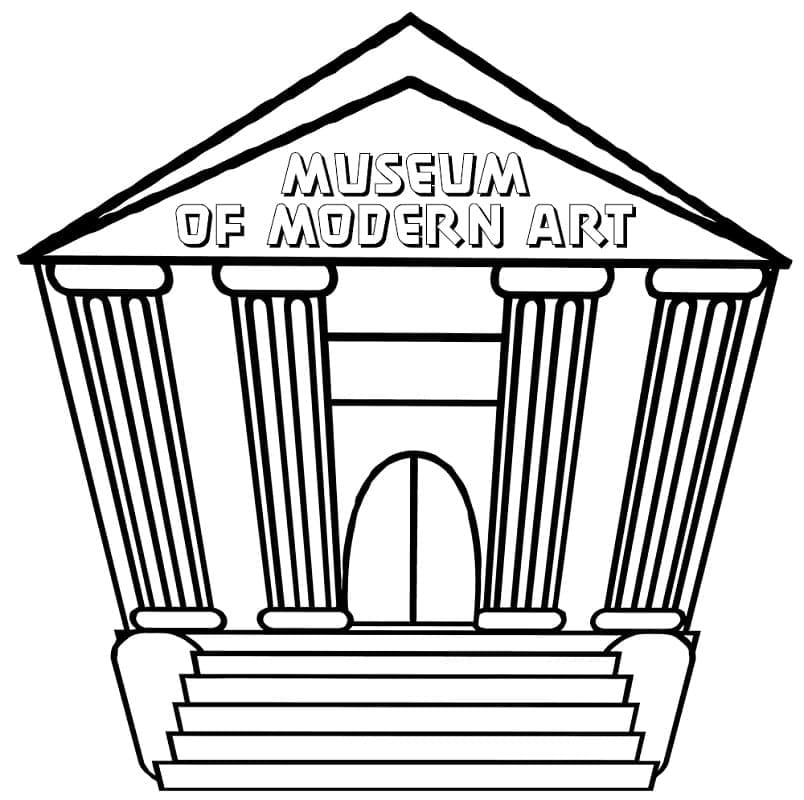 Top 25 Printable Museum Coloring Pages