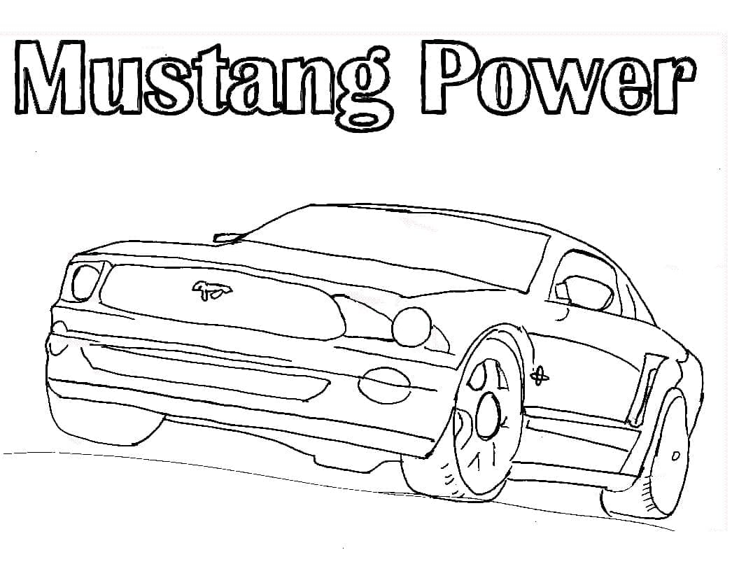 Top 34 Printable Mustang Coloring Pages