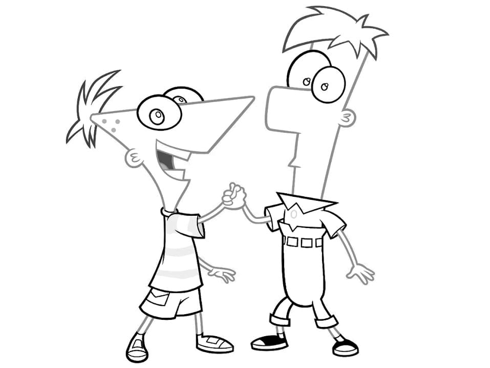 Top 40 Printable Phineas And Ferb Coloring Pages