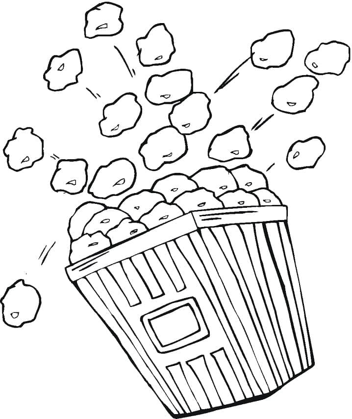 Top 56 Printable Popcorn Coloring Pages