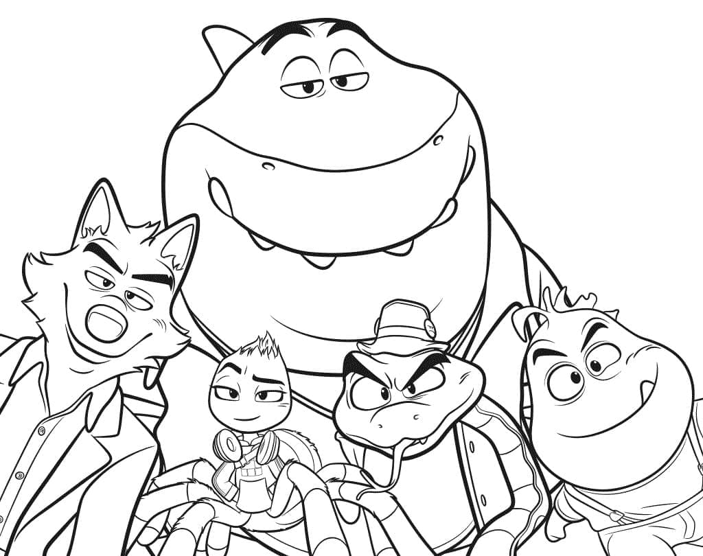 Top 24 Printable The Bad Guys Coloring Pages