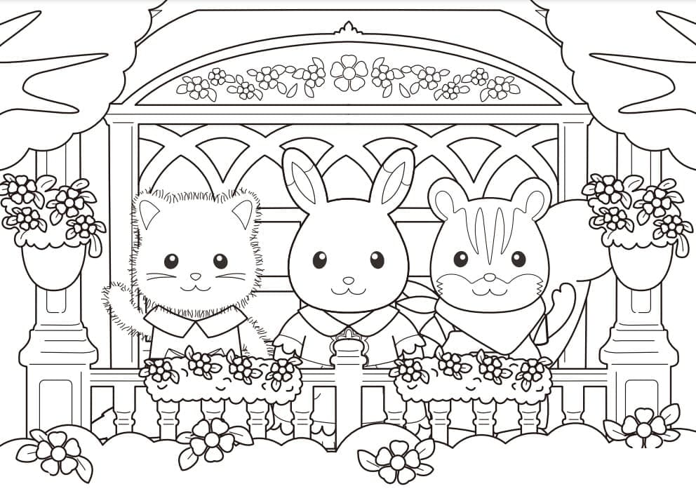 Top 40 Printable Sylvanian Families Coloring Pages