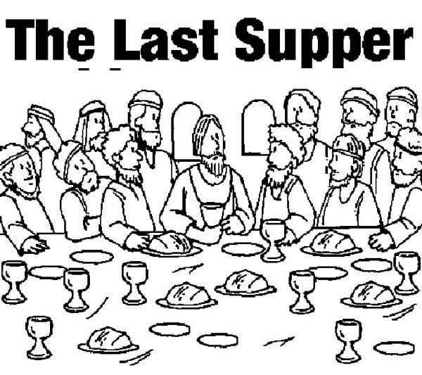 Top 40 Printable The Last Supper Coloring Pages
