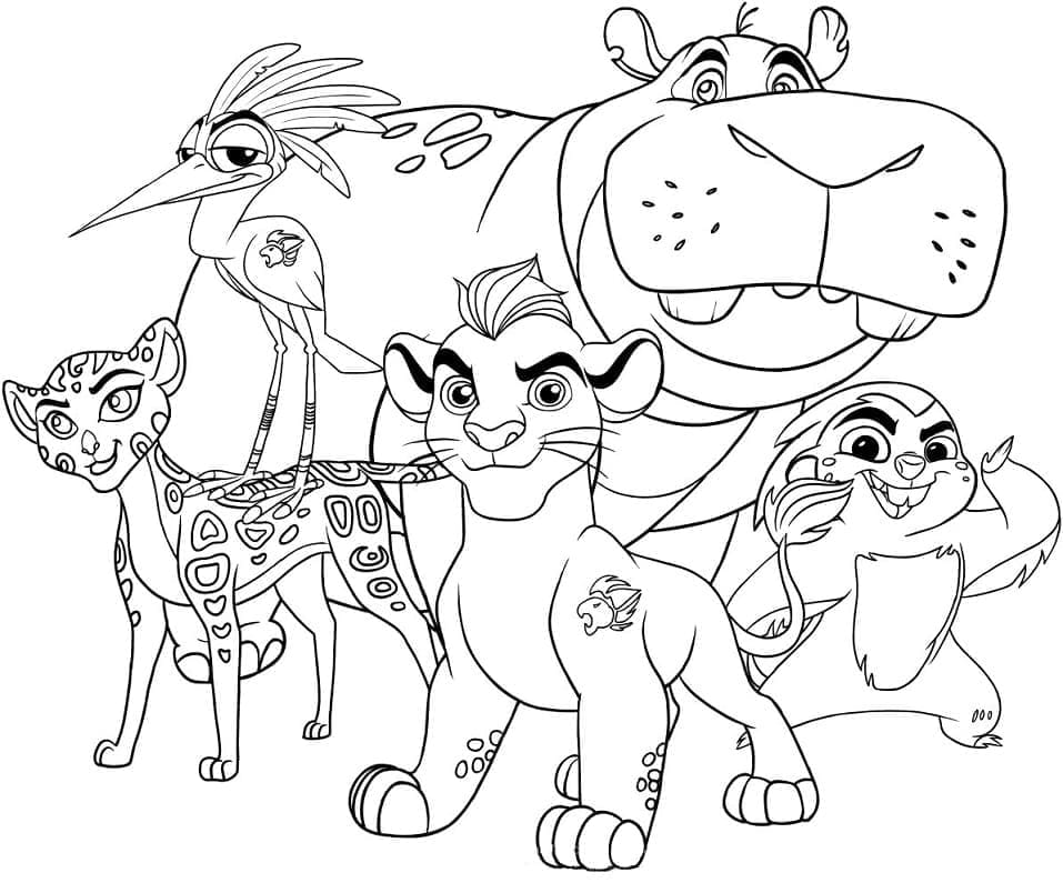 Top 40 Printable The Lion Guard Coloring Pages