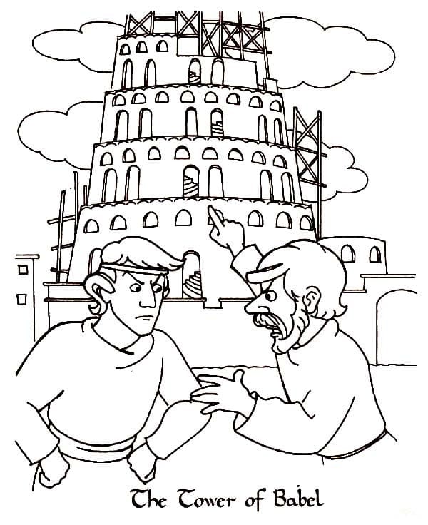 Top 28 Printable Tower Of Babel Coloring Pages