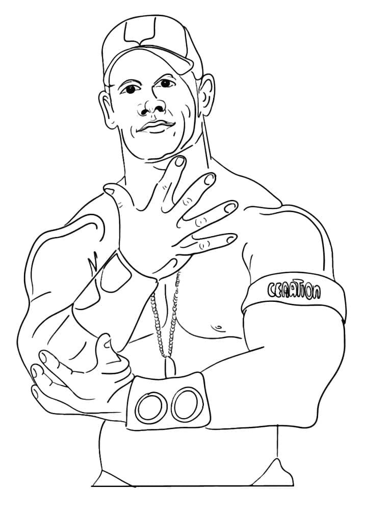 Top 24 Printable John Cena Coloring Pages - Online Coloring Pages
