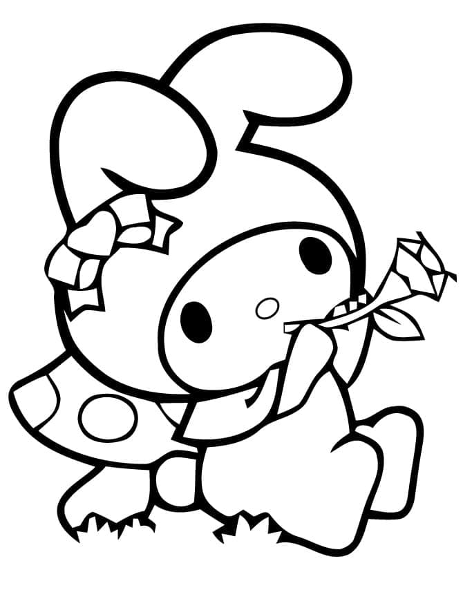 Top 28 Printable My Melody Coloring Pages