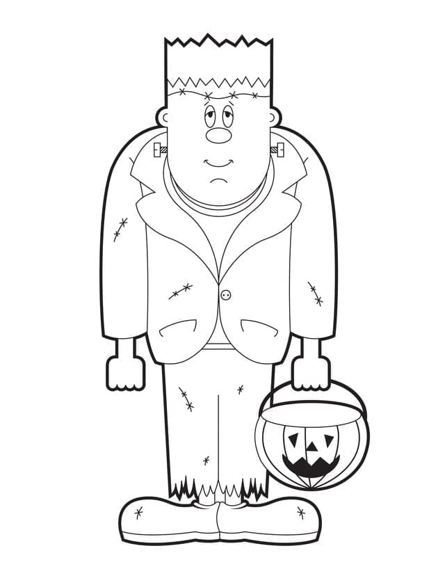 Top 37 Printable Frankenstein Coloring Pages