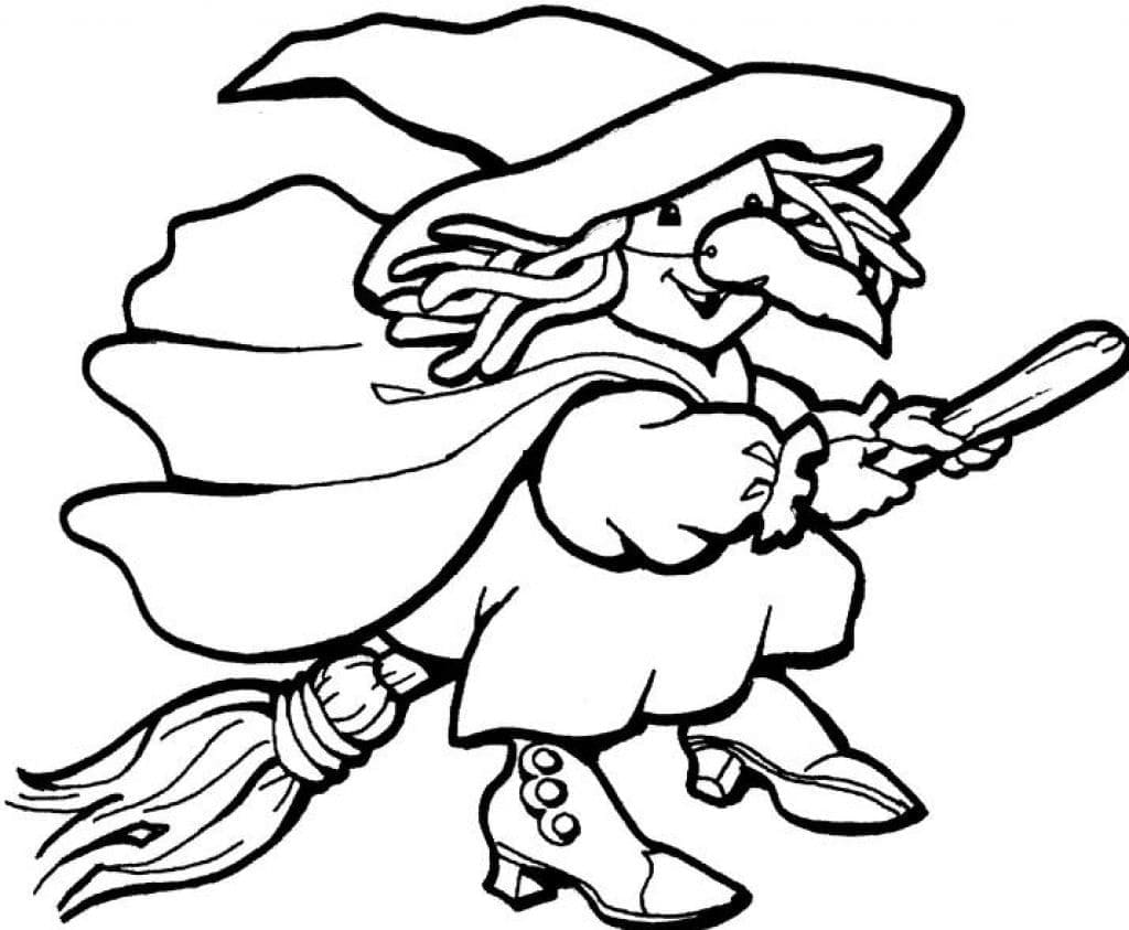 Top 60 Printable Witch Coloring Pages