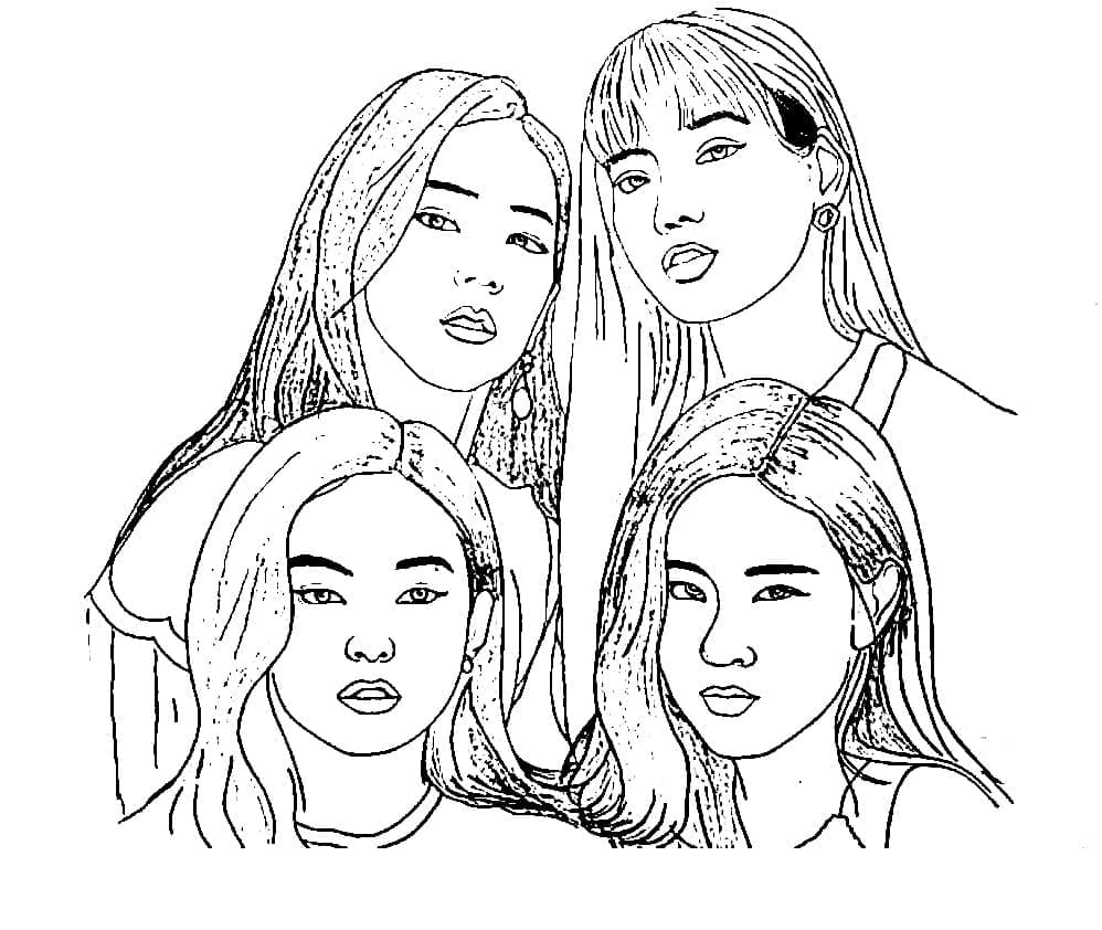 Top 30 Printable Blackpink Coloring Pages