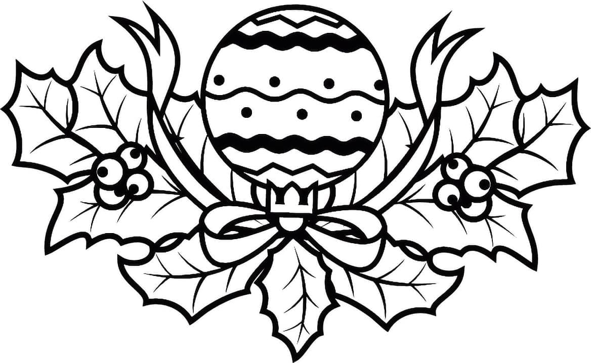 Top 40 Printable Christmas Holly Coloring Pages